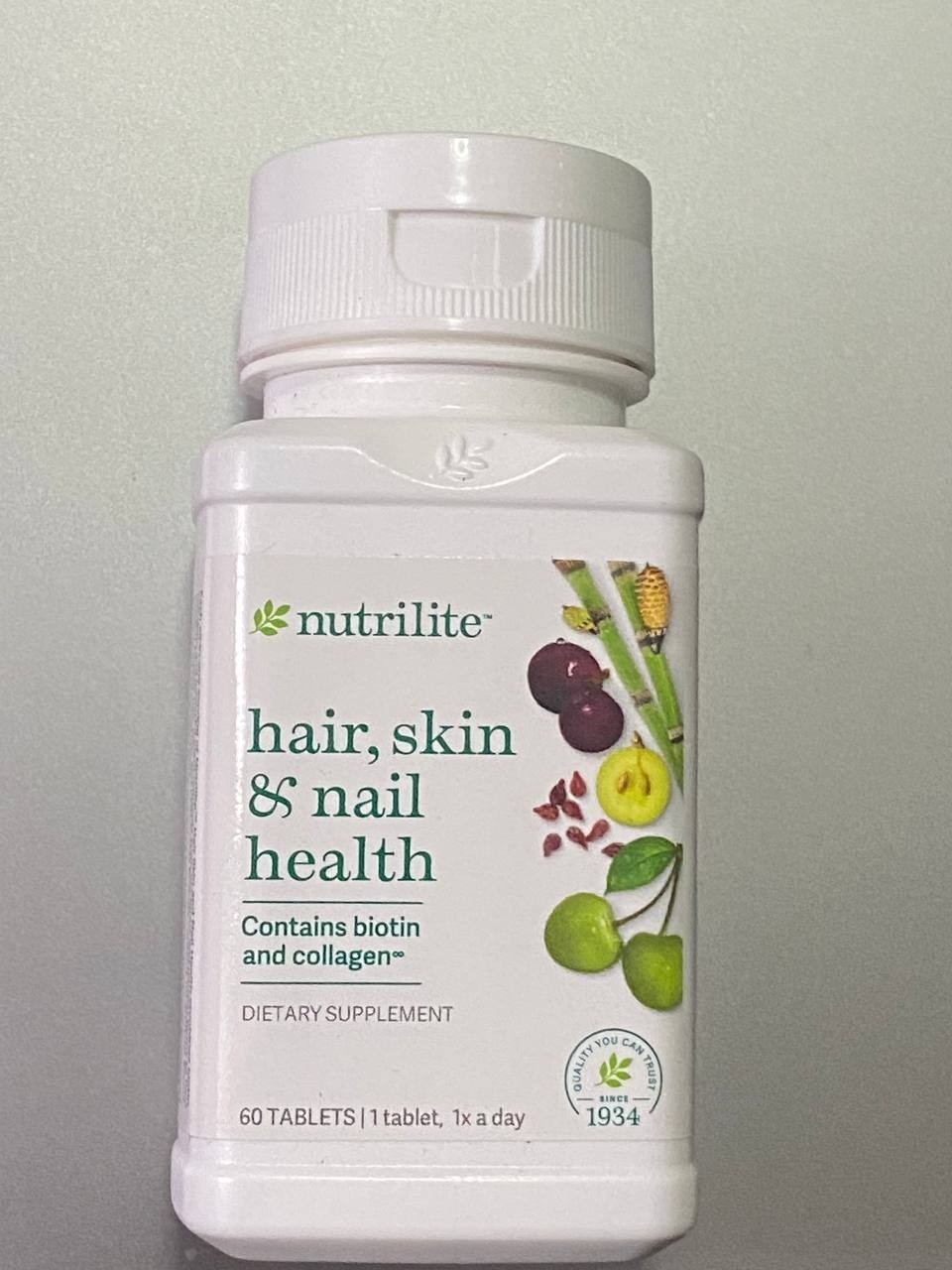 Amway Nutrilite Hair Skin Nail Health Biotin Collagen -60 Tablets EXP:10/2026