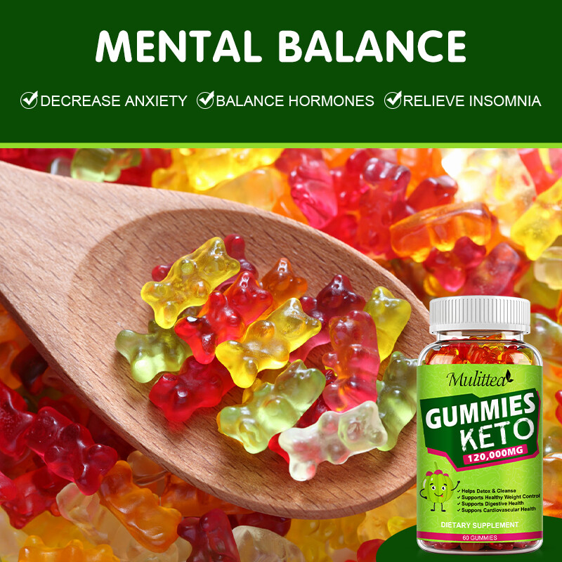 Keto Slimming ACV Gummies 120,000mg Apple Cider Vinegar Weight Loss, 60 Pills US