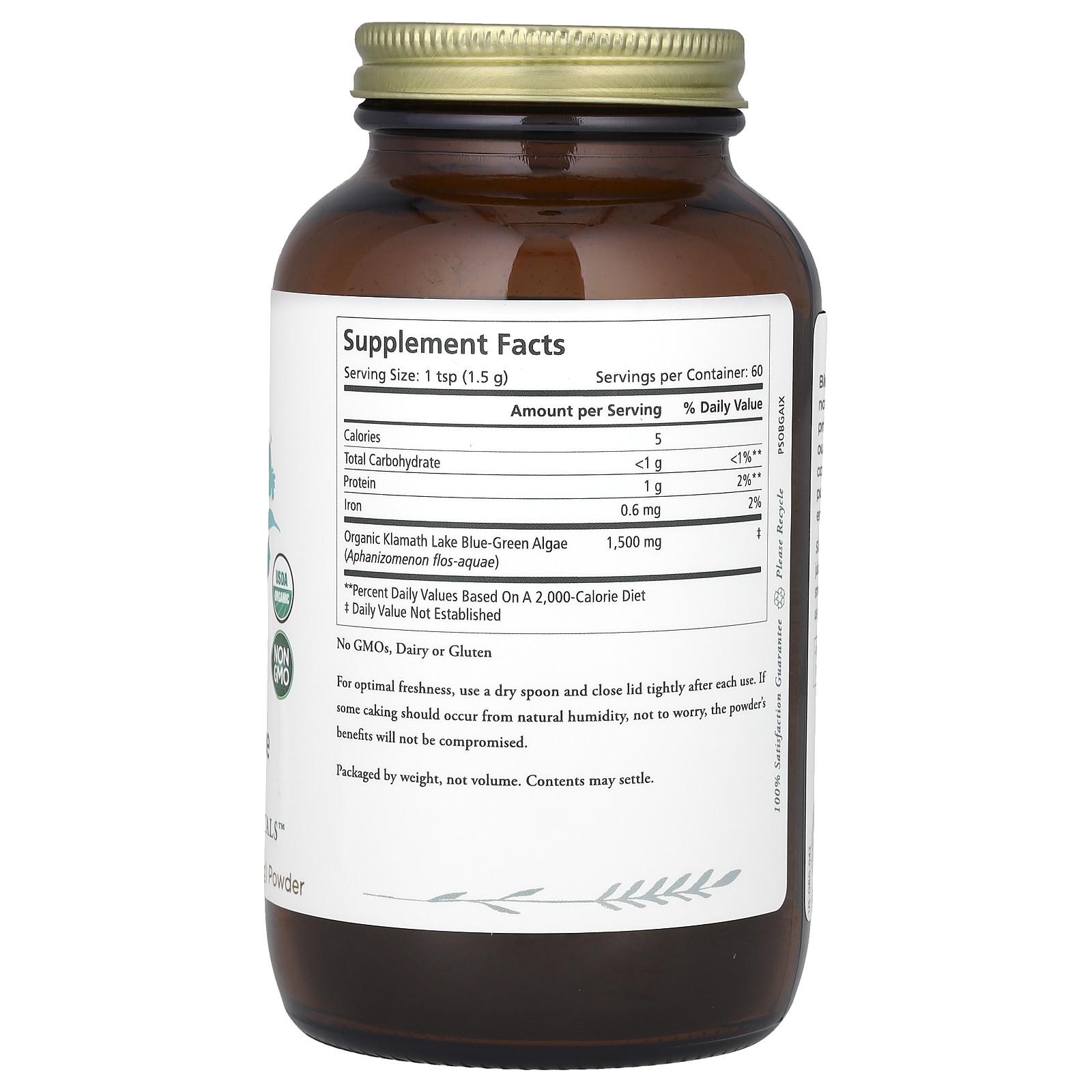Blue-Green Algae Powder, 3.2 oz ( 90 g)