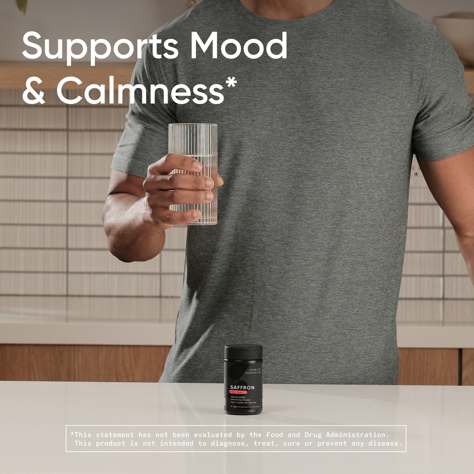 Pure Saffron Extract Supplement 30 mg – Mood & Stress Support 60 Veggie Softgels
