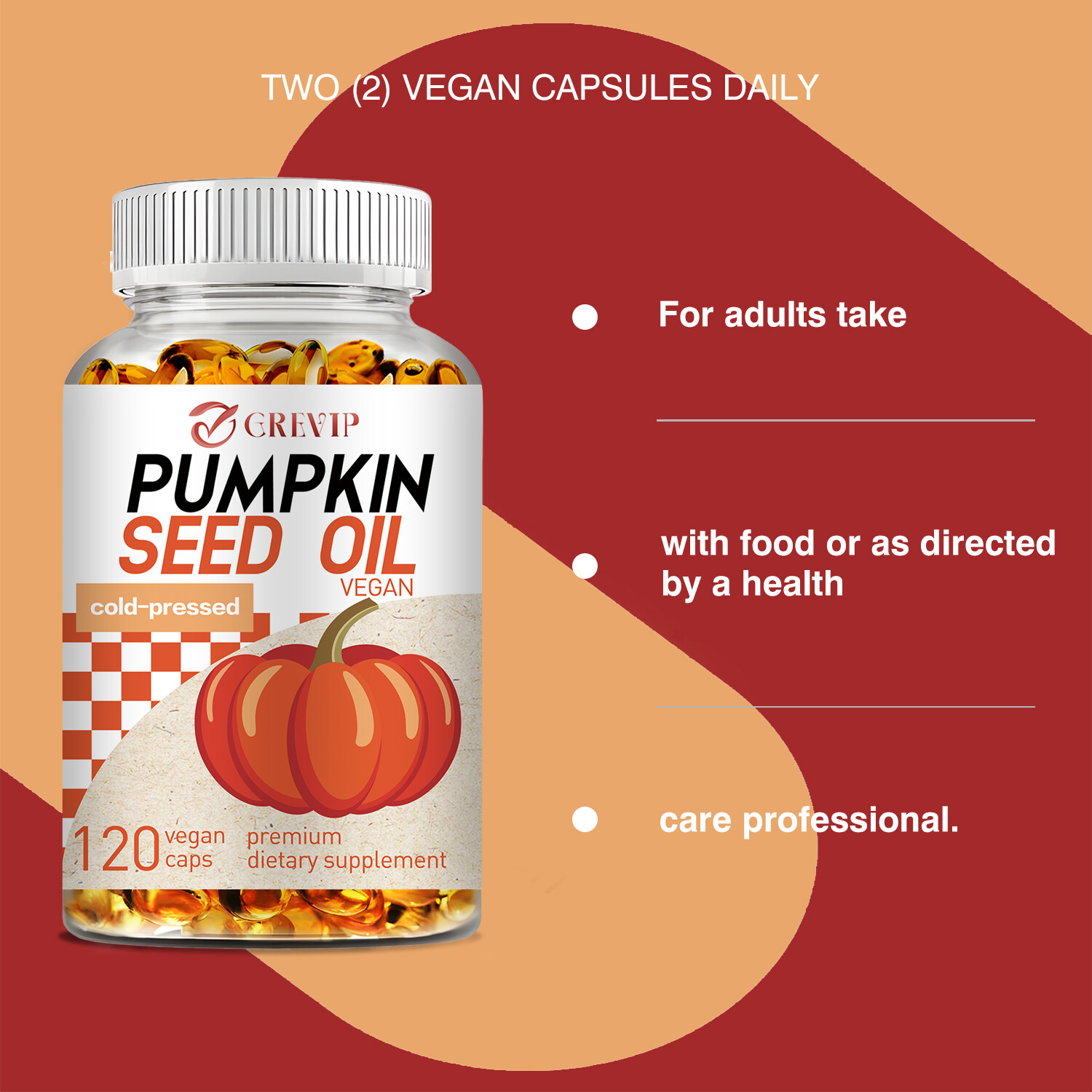 Pumpkin Seed Oil – Support Prostate, Urinary & Bladder Health, for Hair Growth