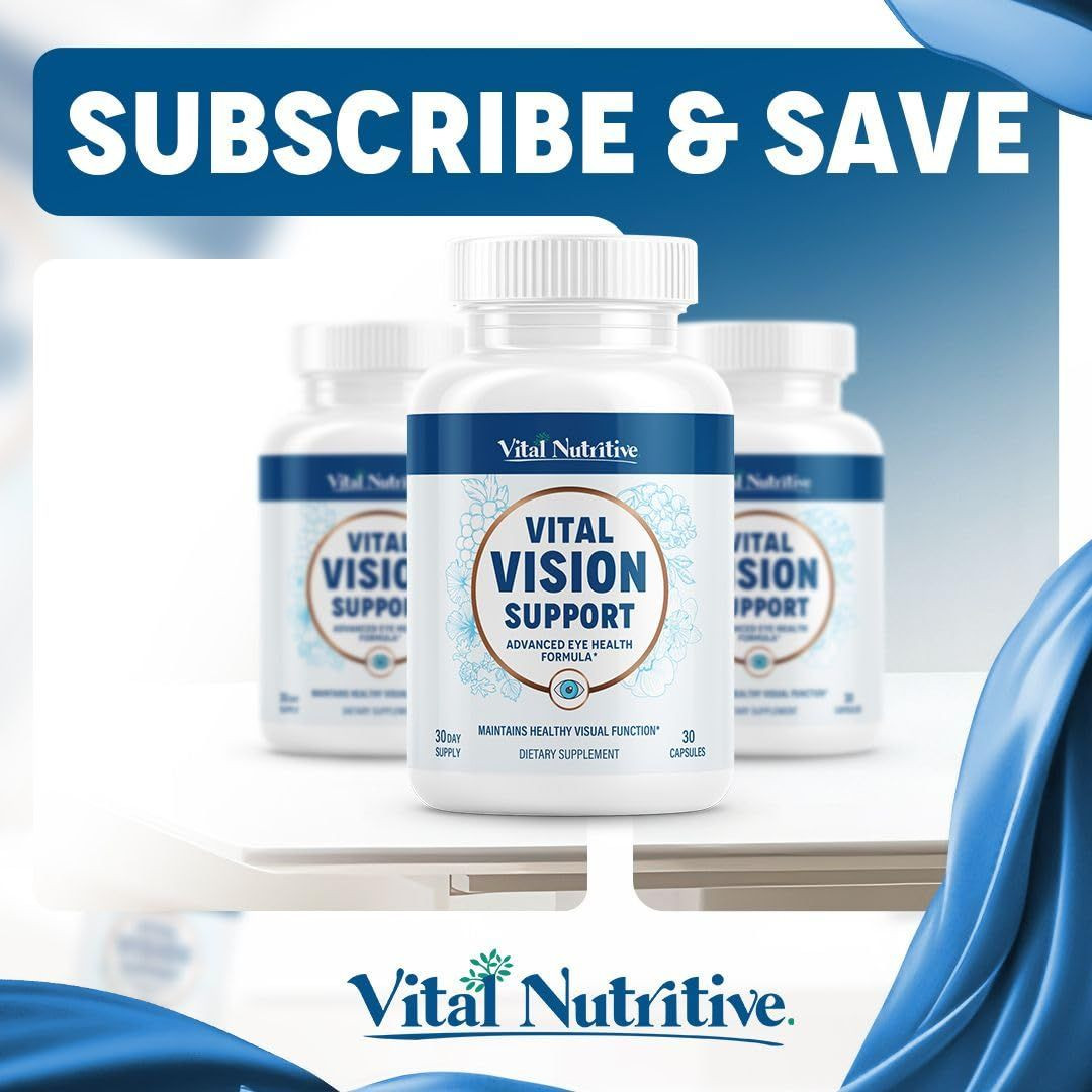 Vital Vision Support – Eye Health Supplement with 30 Count (Pack of 1)