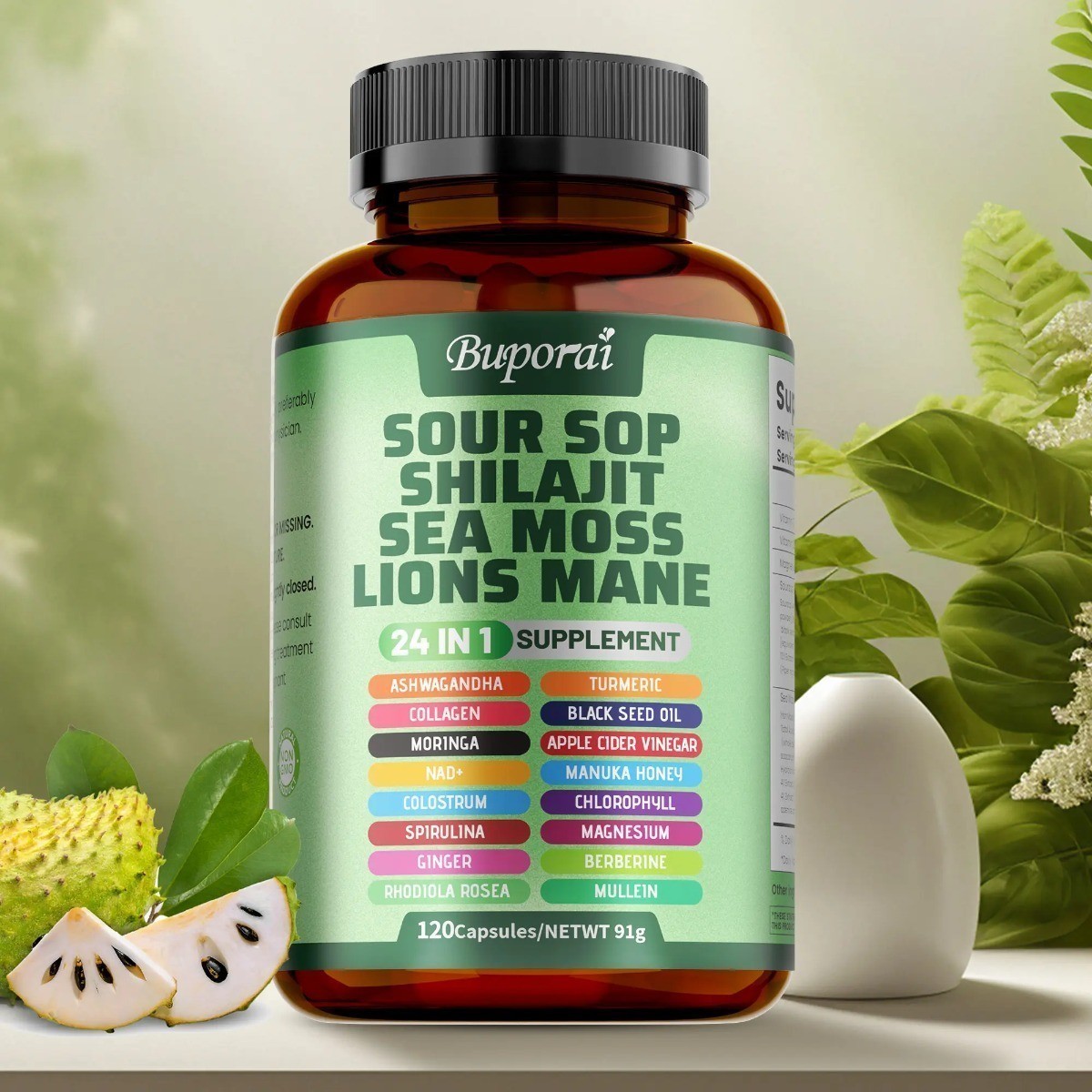 24-in-1 Soursop Dietary Supplement | Supports Skin, Joint & Bone Health NEW