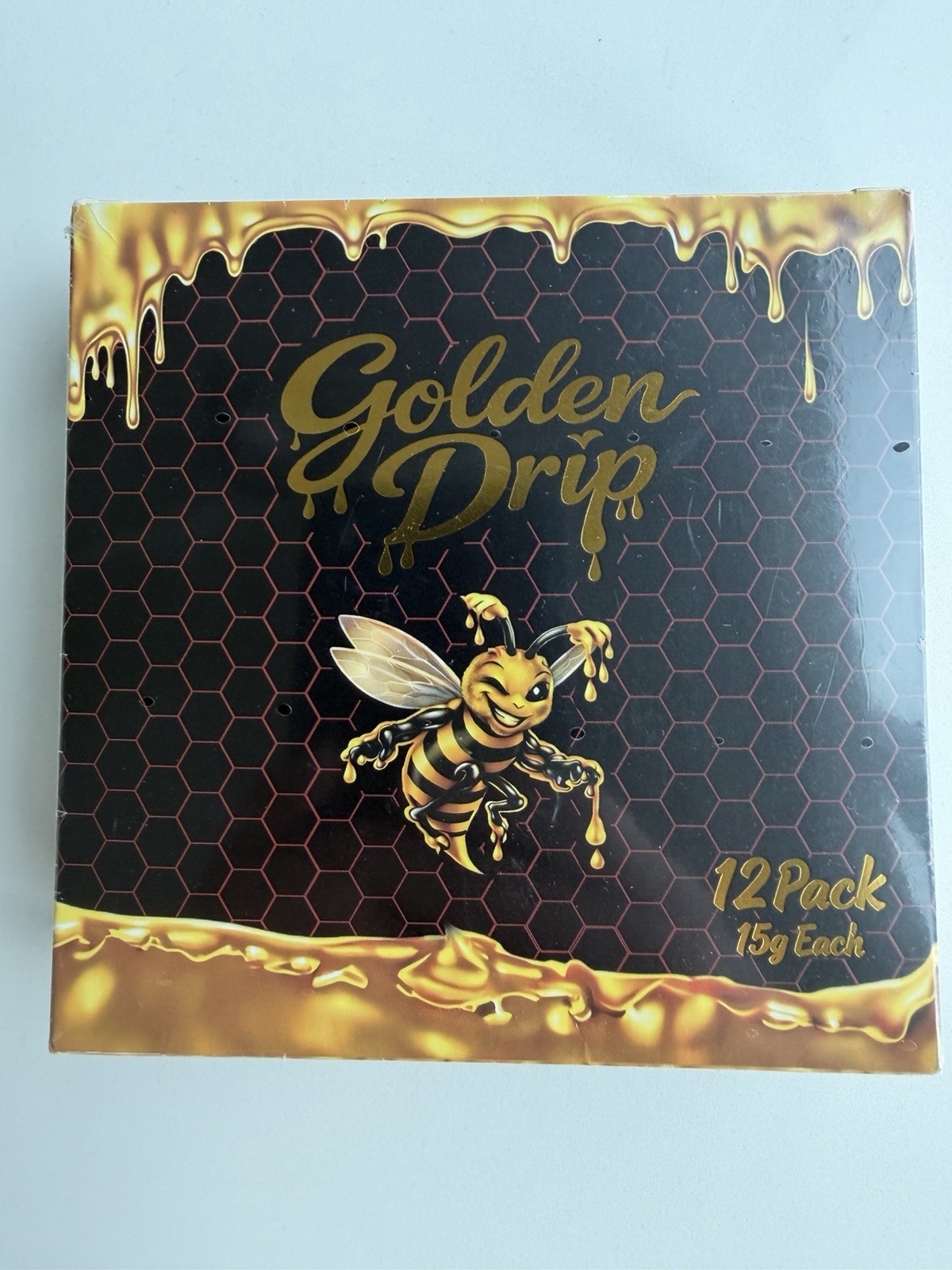 Golden Drip Honey Vitamin C Supplement Sachets 12 Pack 15g Before Meal