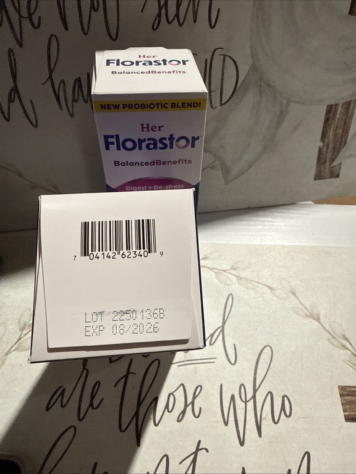 Her Florastor Digest + De-Stress Probiotic – 30 Capsules (2 Pack) Exp. 08/2026