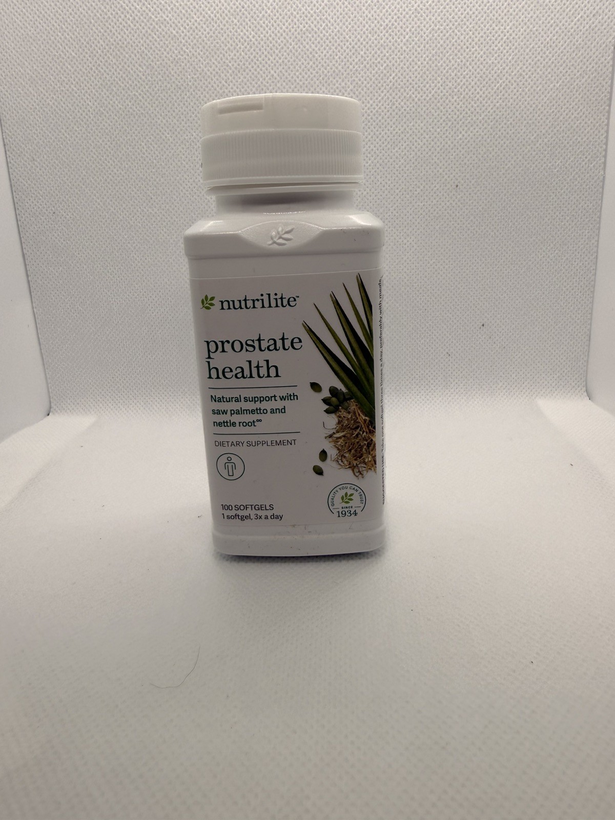 100 Capsules Amway Nutrilite Prostate Health (Saw Palmetto & Nettle Root) Track