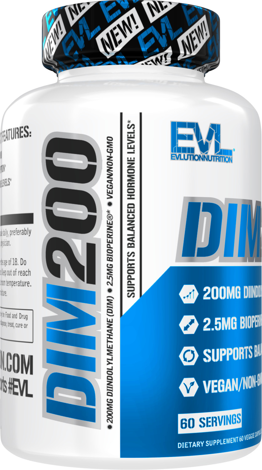 Evlution Nutrition DIM 200 – Diindolylmethane with BioPerine – 60 Servings
