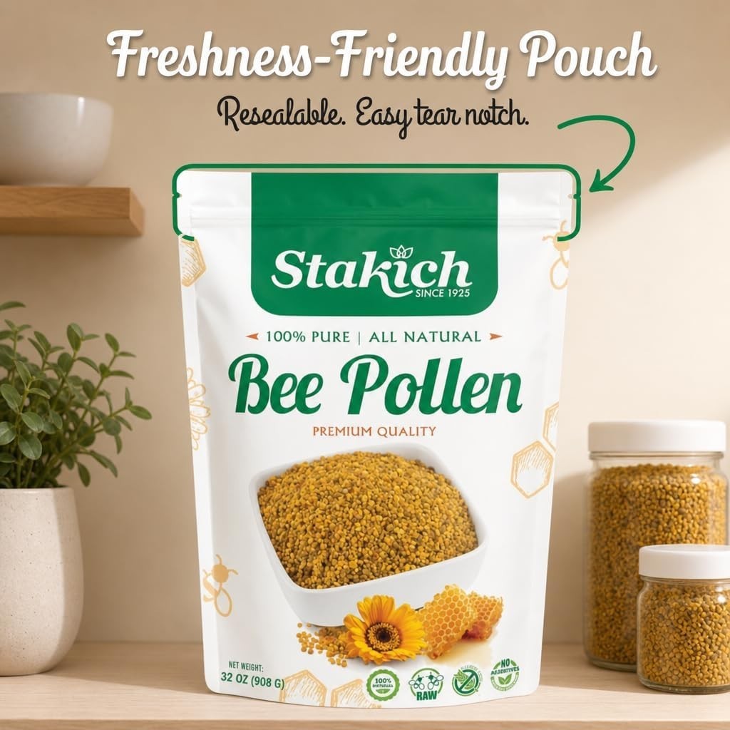2 Pound Bee Pollen Granules – Natural Energy & Nutrient Powerhouse