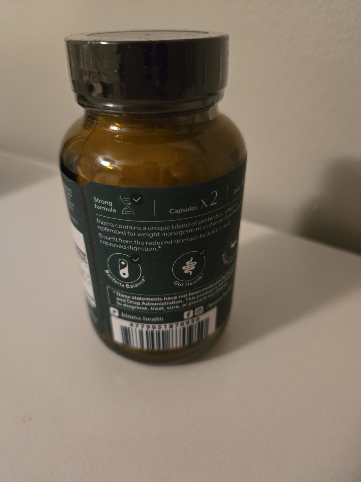 BIOMA Probiotic Multivitamin Supplement For Gut Health 60 Caps expires 07/27
