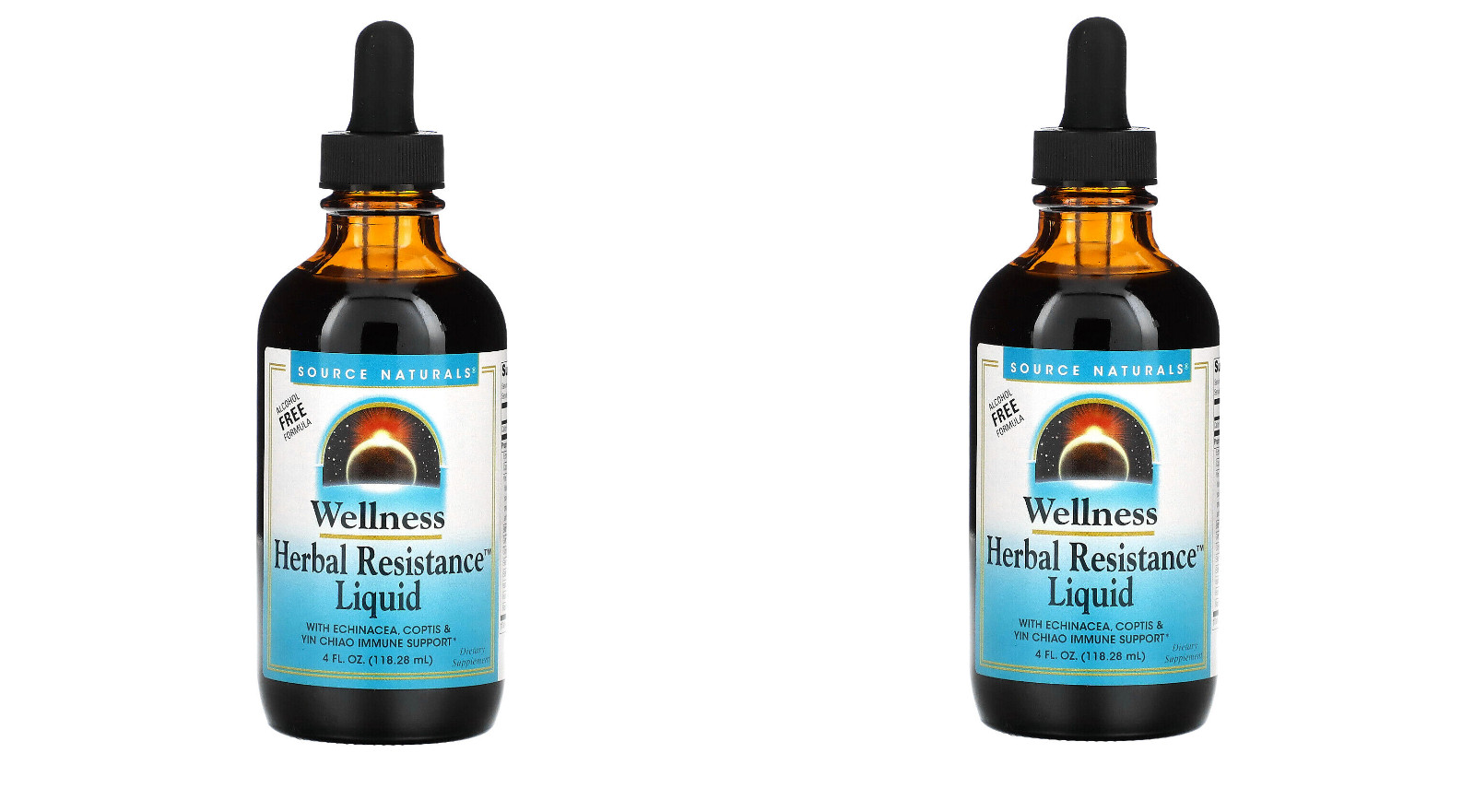 Wellness Herbal Resistance Liquid™, Alcohol Free, 4 fl oz *****2 PACK*******
