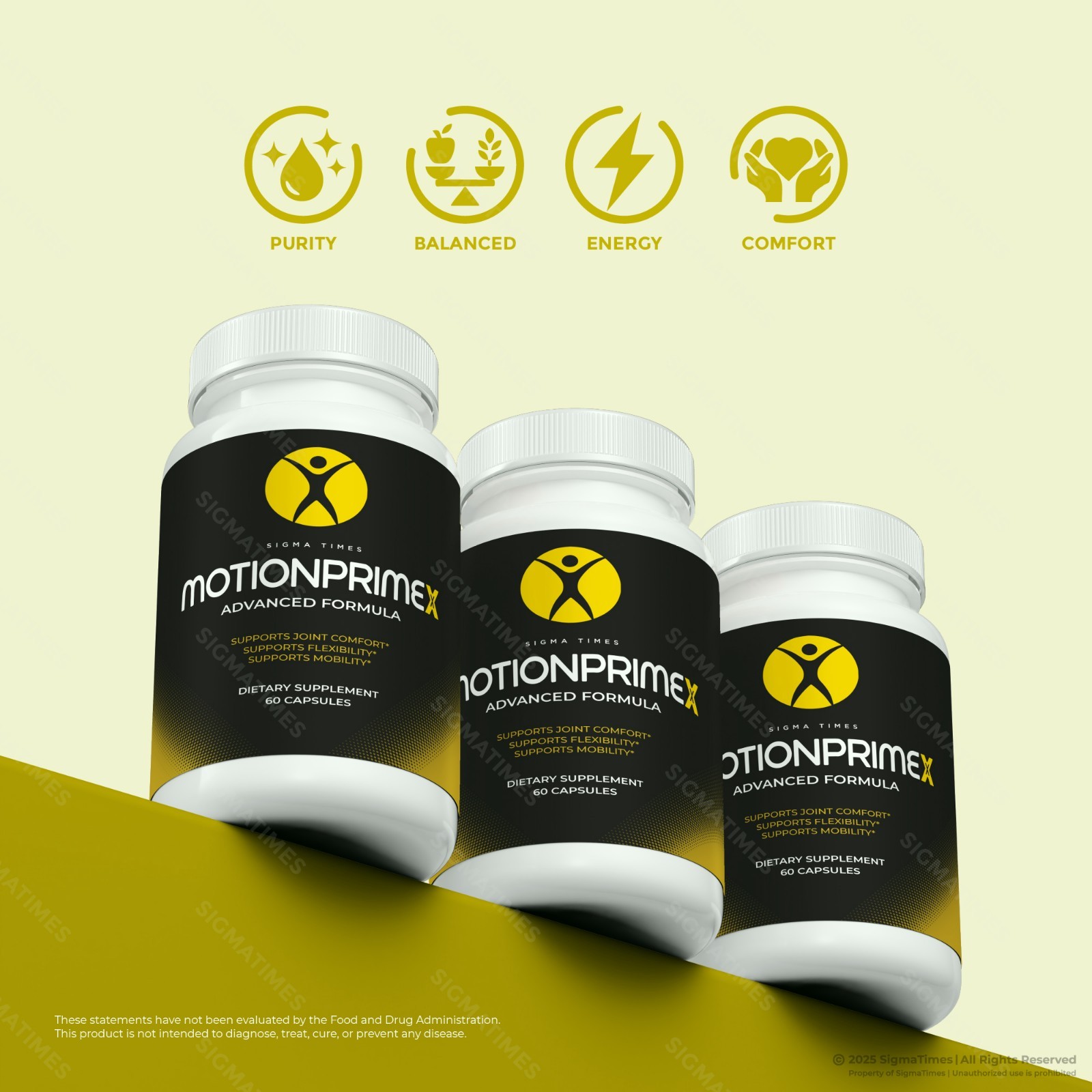 MotionPrimeX Capsules, Natural Joint Health & Mobility Support 60ct