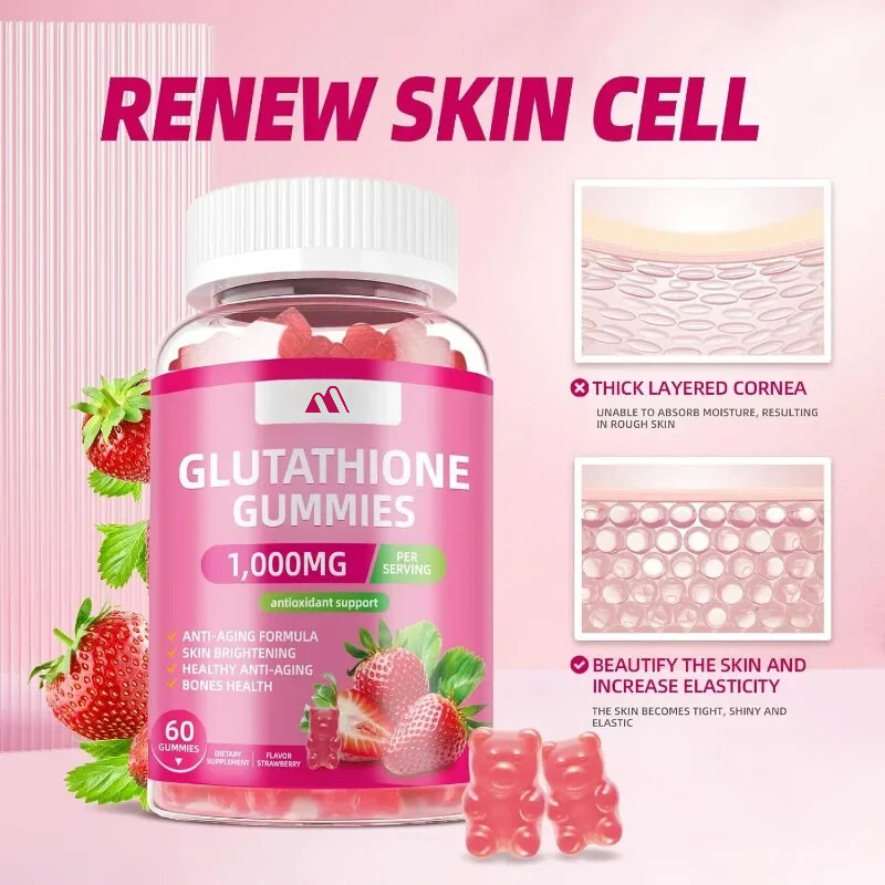 Collagen Glutathione Gummies Supplement 60 Capsules
