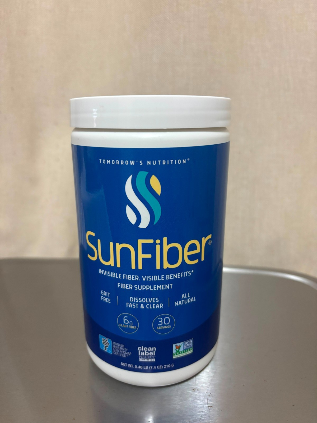 Sunfiber 30 Servings Soluble Fiber Supplement Vegan Prebiotics For Gut Health