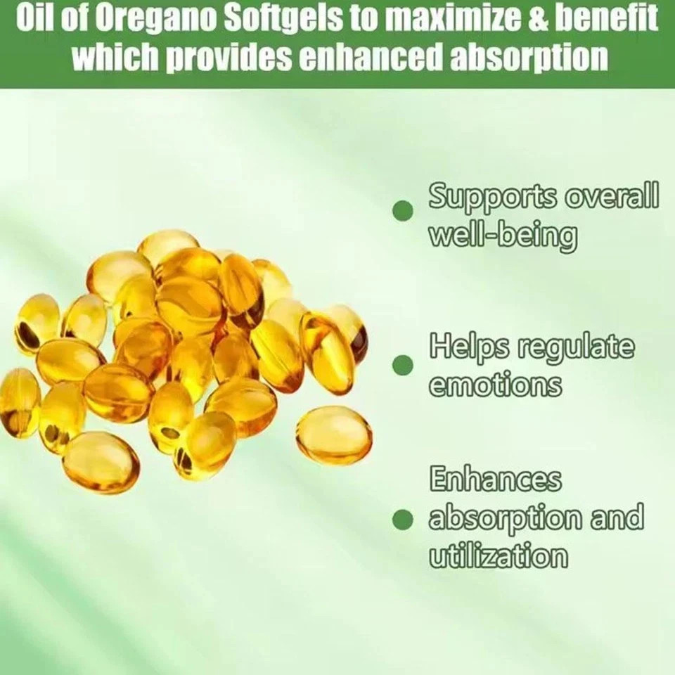 Oil of Oregano with Black Seed 6000mg – 300 Softgels – Immune & Digestive Suppor