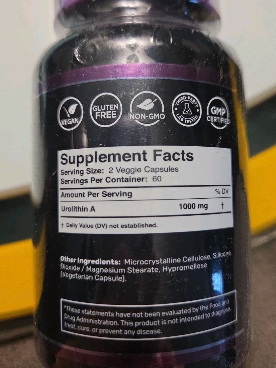 Urolithin A Supplement Capsules 1,000mg (98.9% Pure) – Advanced Urolithin A+ For