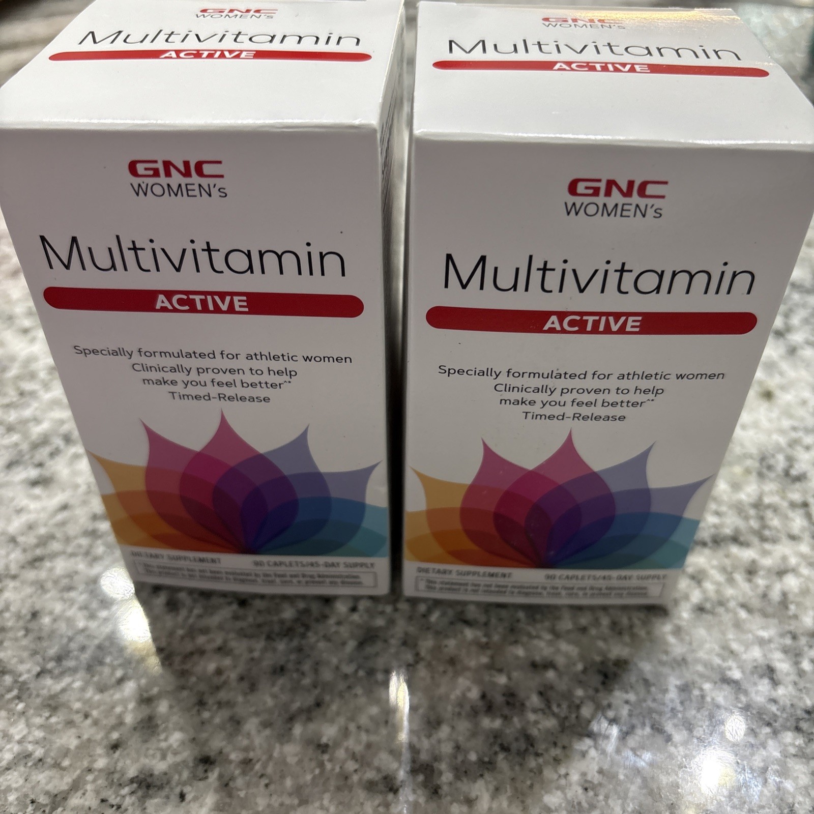 2 New GNC Women’s Multivitamin Active – 90 Caplets Each Box Exp. 10/2025
