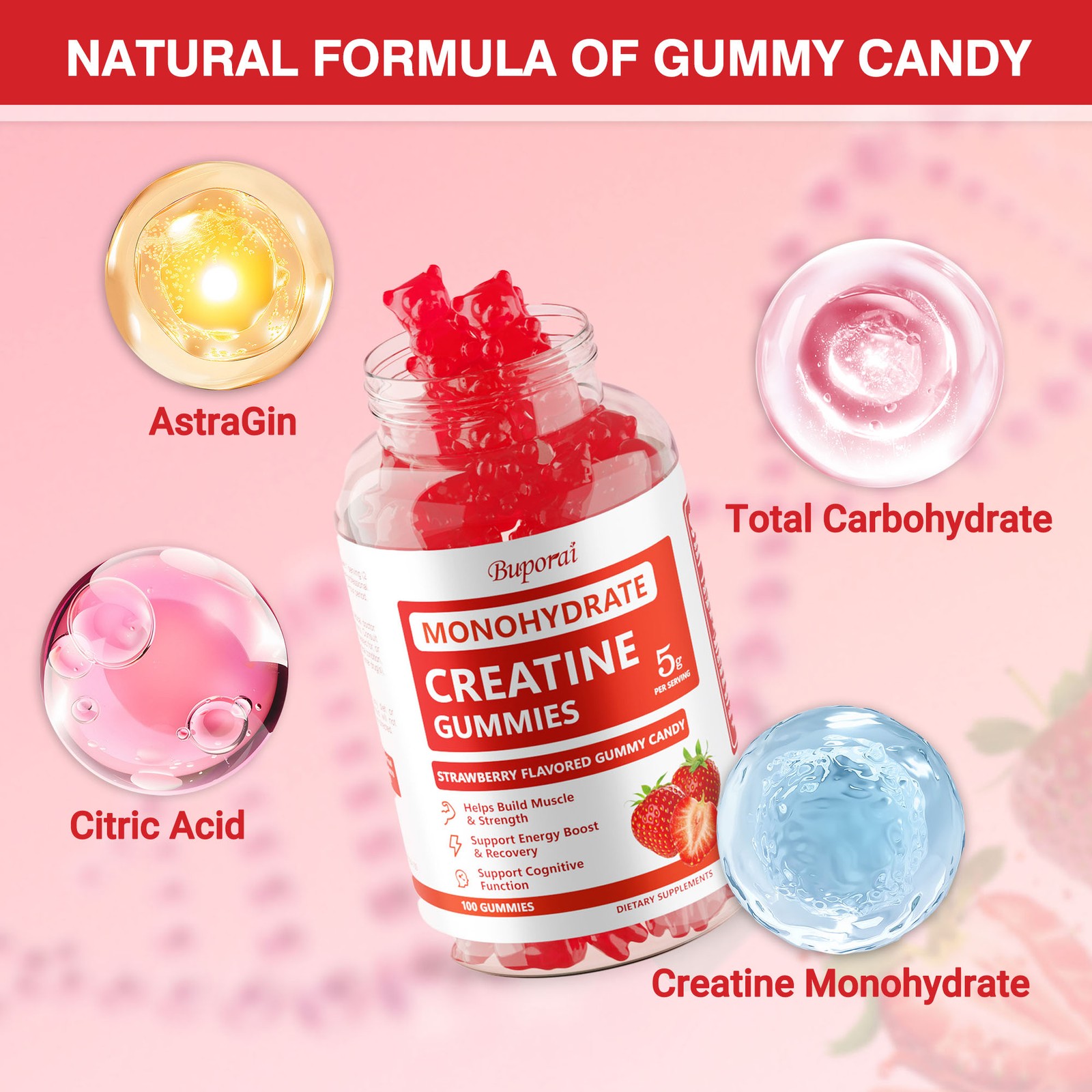 Creatine Monohydrate – Enhances Energy and Recovery, Improves Muscle Strength