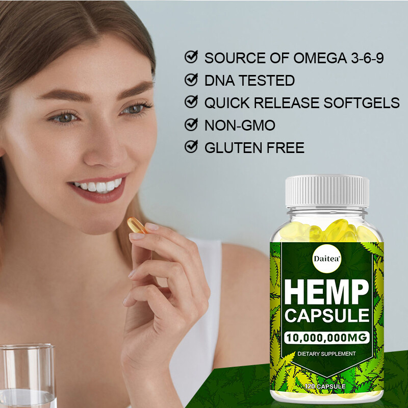 Extra Strength Hemp Capsule for Sleep, Calm, Anxiety