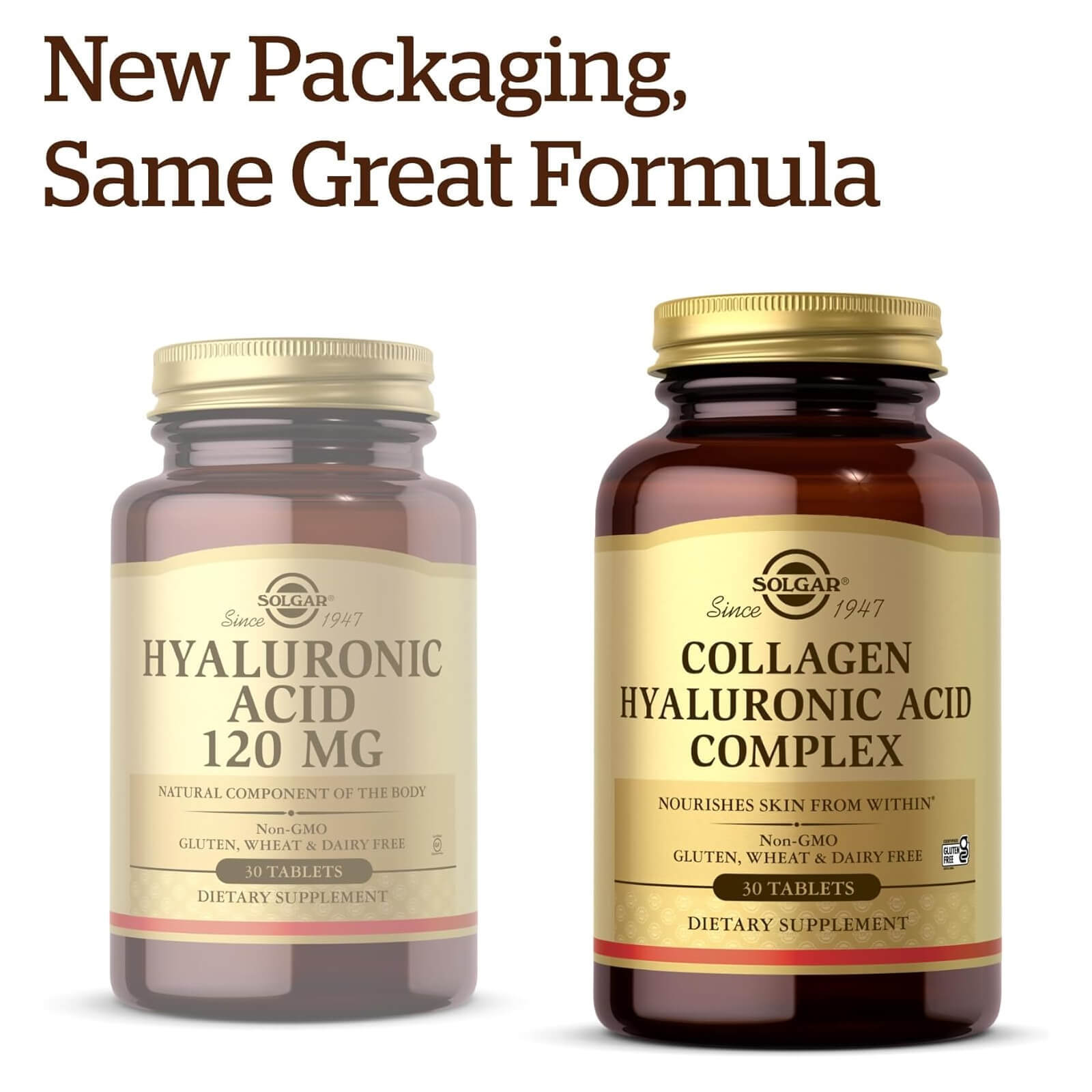 SOLGAR Collagen Hyaluronic Acid Complex 30 Tablets