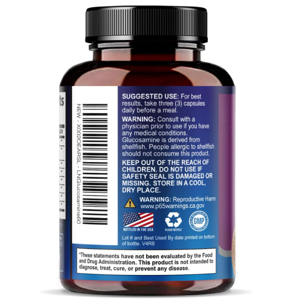 Joint Support Supplement with Turmeric and Boswellia –For Cartilage and Mobility
