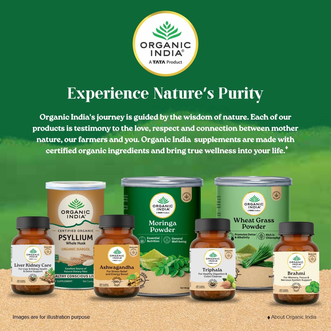 Organic India Liver Kidney Care | Herbal Detox & Daily Wellness Supplement | 60g
