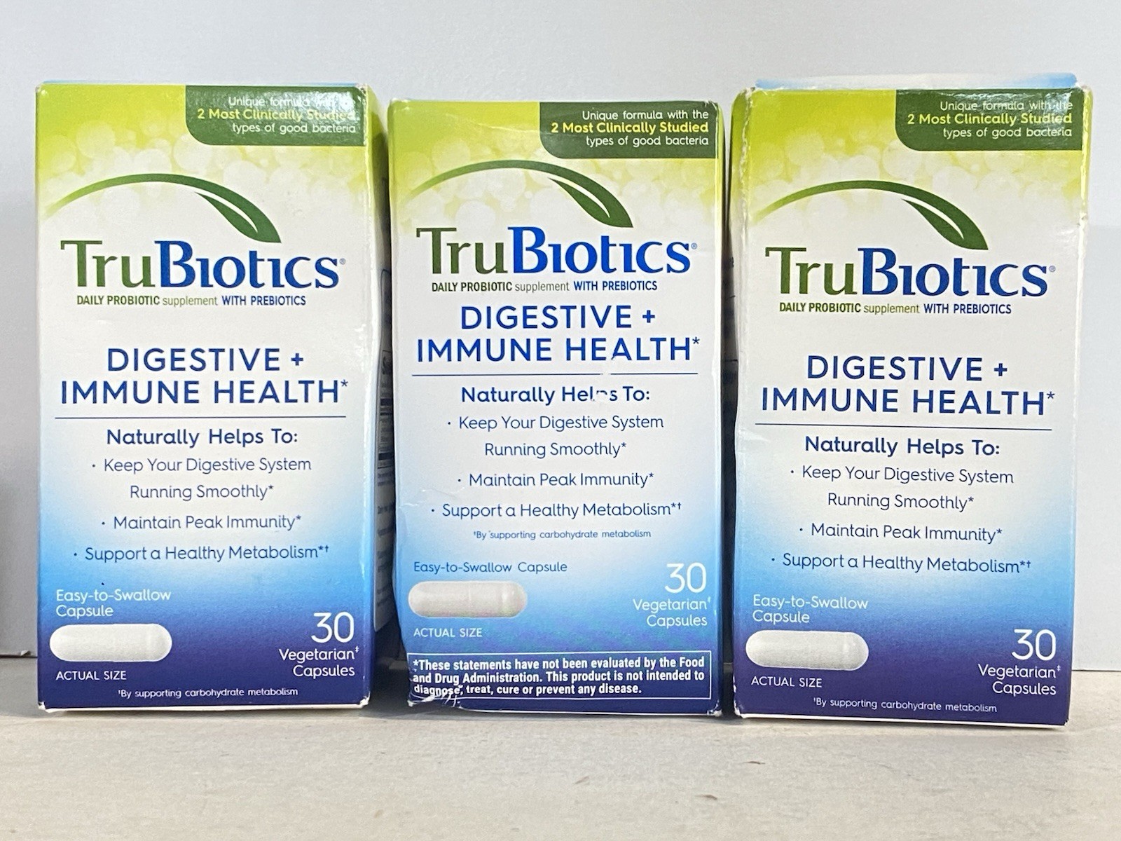 3x TruBiotics DIGESTIVE & IMMUNE HEALTH Daily Probiotic 30ea 2027 Sealed