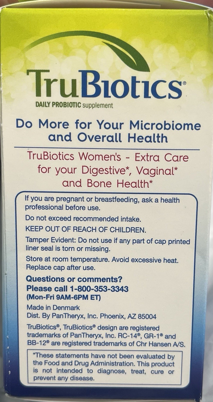 TruBiotics Women’s Probiotics 30 Ct Gut Vaginal Health Immune Bone Support 8/26