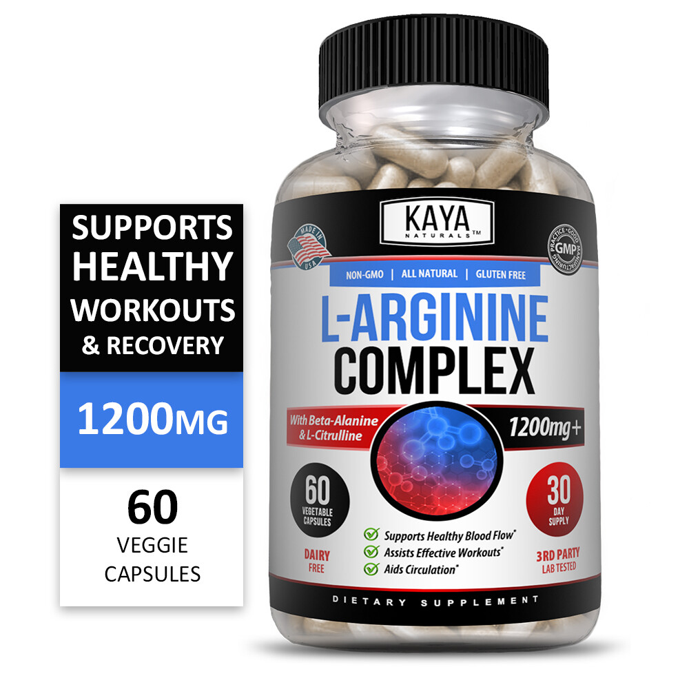 3x L-Arginine 60ct, NO3, Nitric Oxide, Testosterone Booster, Libido, ED Support