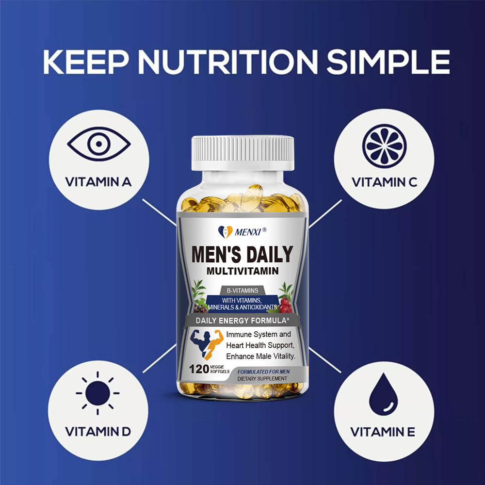 Multivitamin MultiMineral for Men, Daily Mens Vitamin Supplement: Non-GMO