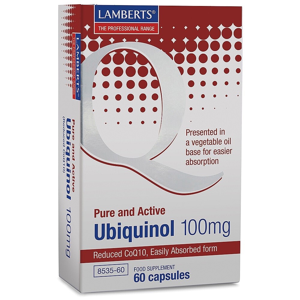 Lamberts Ubiquinol 100mg Capsules (60) BBE 06/2027