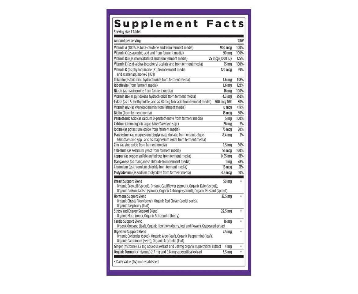 New Chapter Every Woman’s One Daily Multivitamin 40+ Non-GMO 48 Tablets