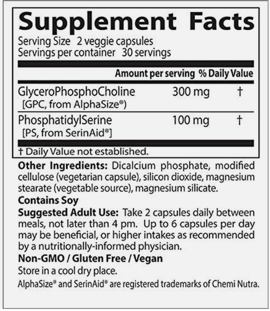 Doctor’s Best Natural Brain Enhancers, Vegan Gluten Free 60 Caps EXP 03/2026