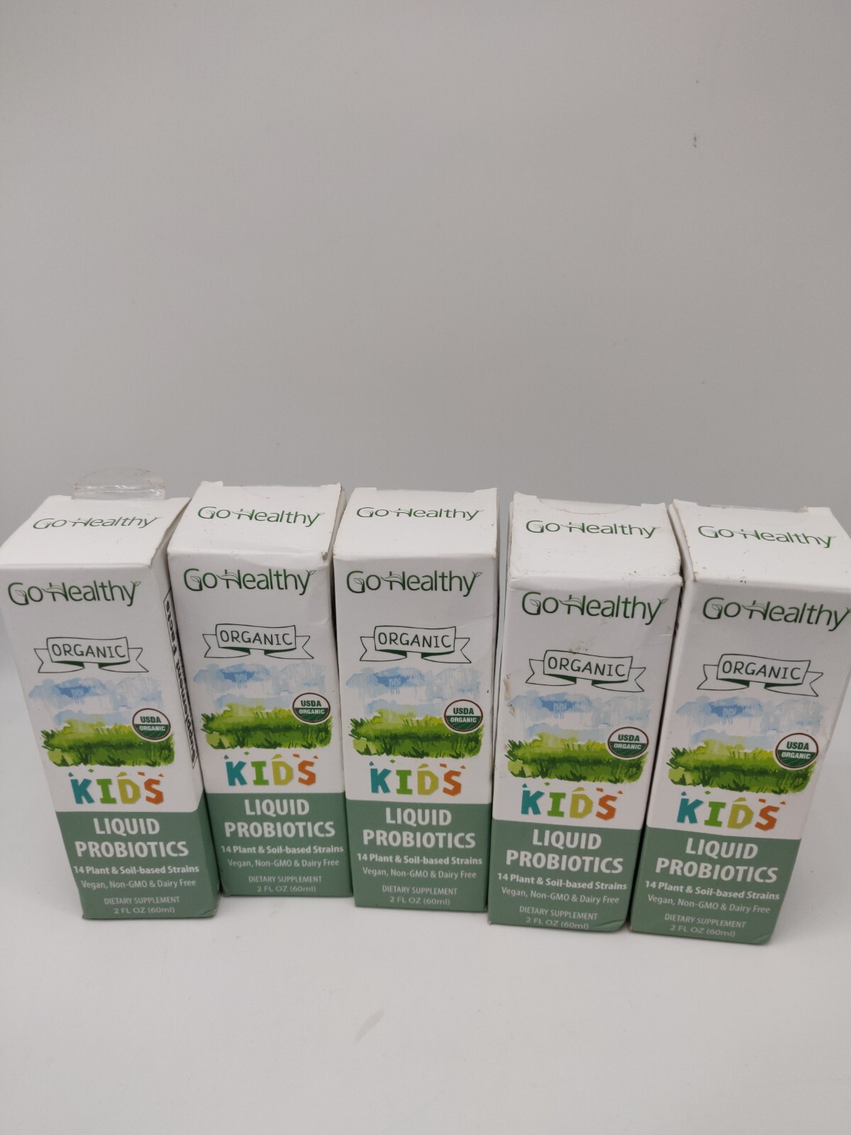 Go Healthy Probiotics Kids 2oz EXP 01/2025 Vegan / Organic Liquid Lot Of 5