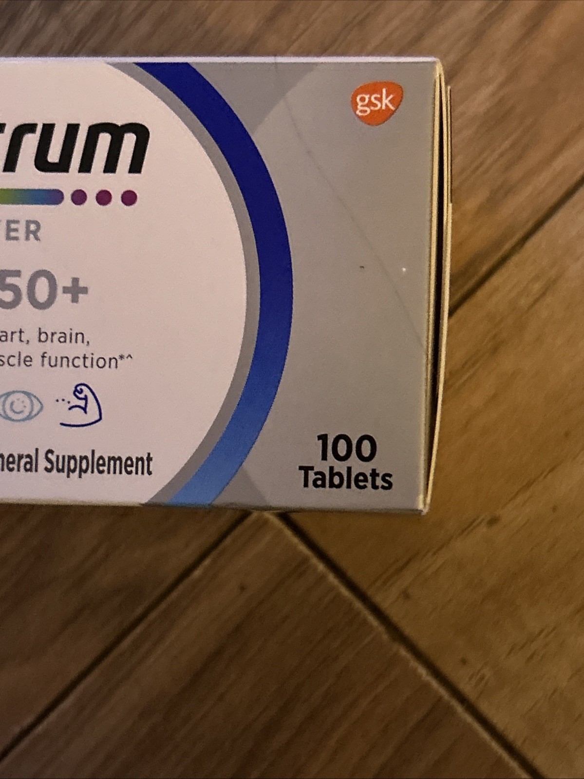 New Centrum Silver Men’s 50 Plus Multivitamin 100 Tablets Brain Eye Exp 07/26