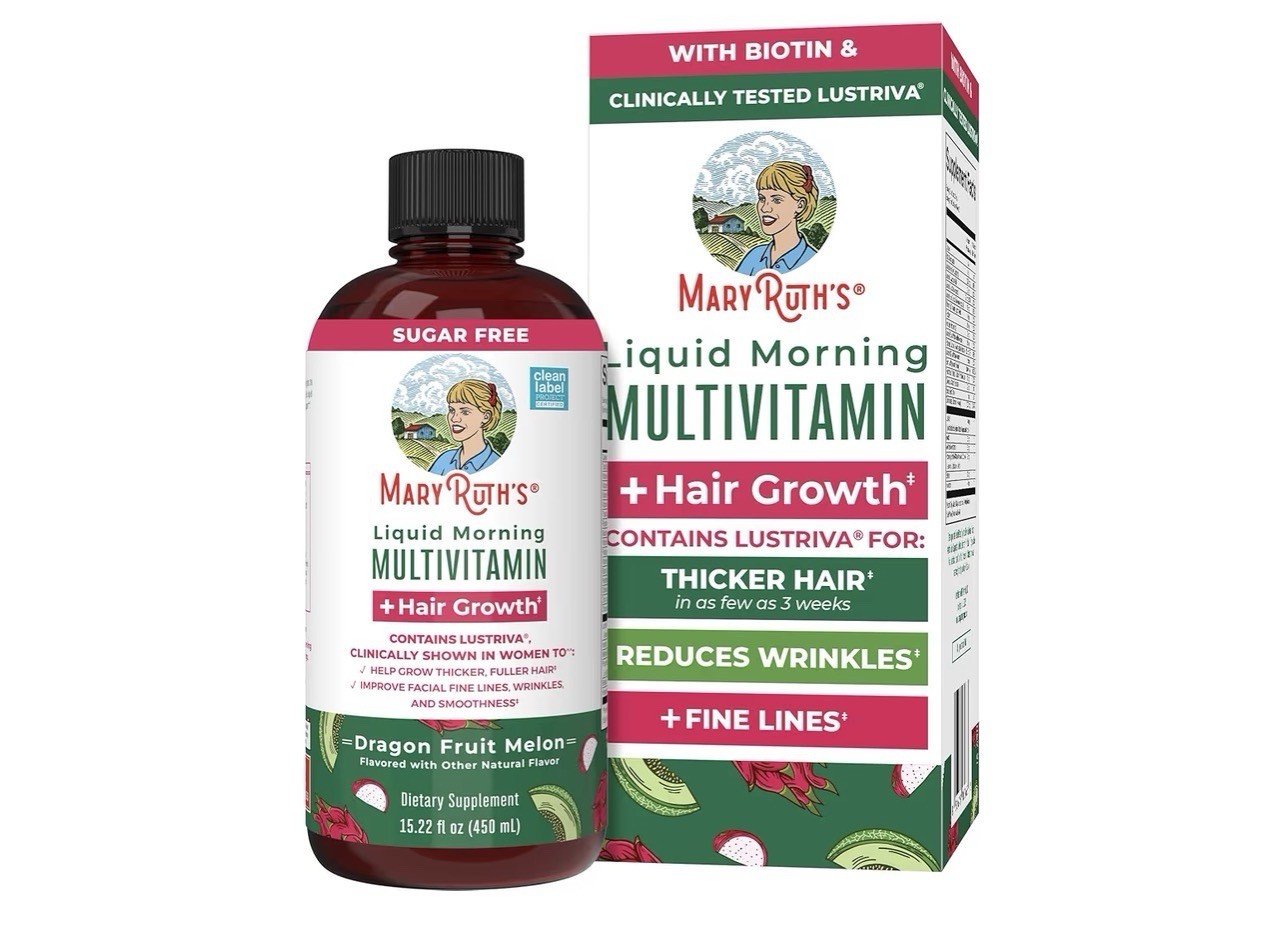 Mary Ruth’s Liquid Morning Multivitamin +Hair Growth Dragon Fruit 15.5 FL. OZ.