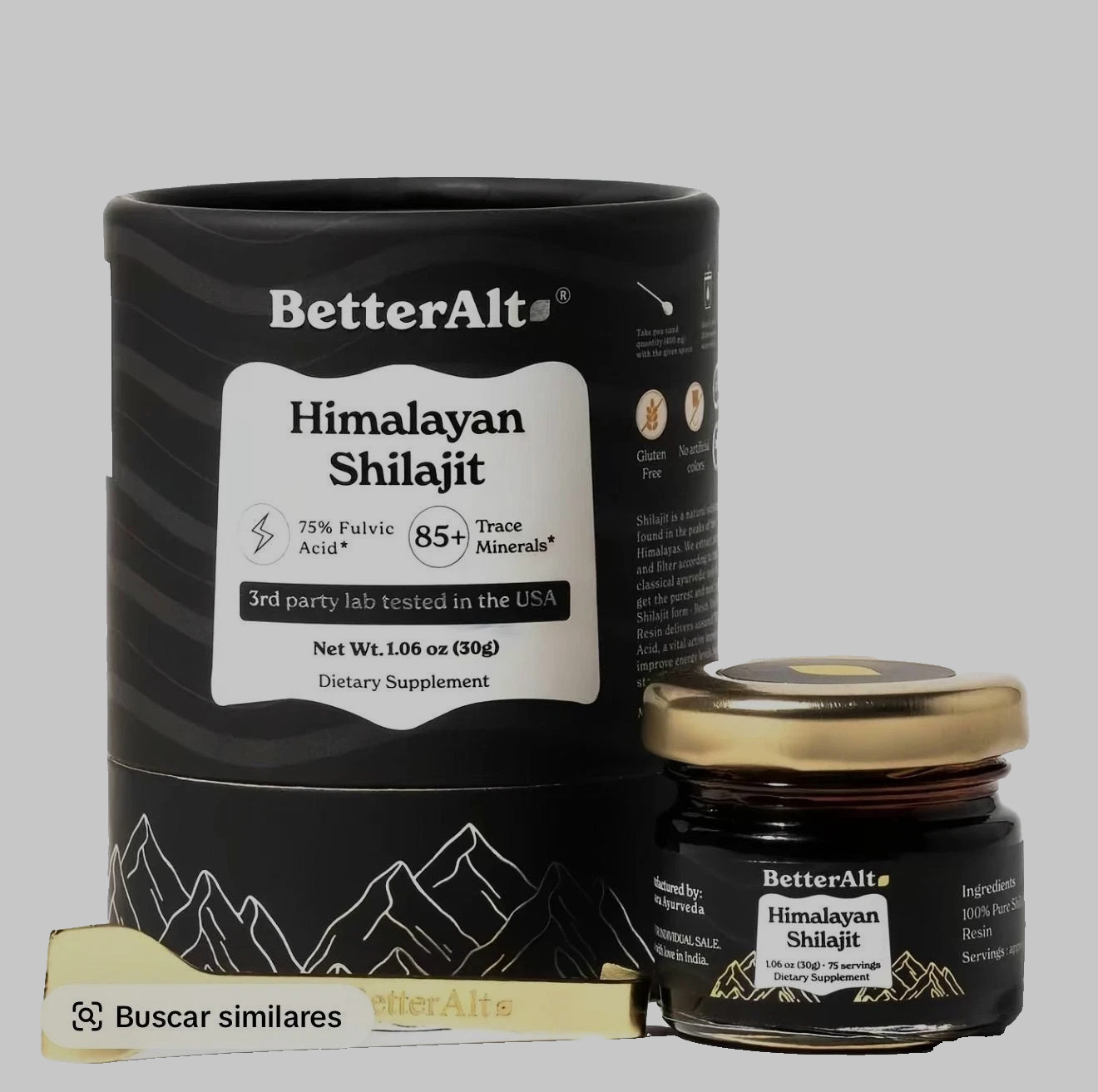 BetterAlt Pure Himalayan Shilajit Resin High Potency for Men & Women