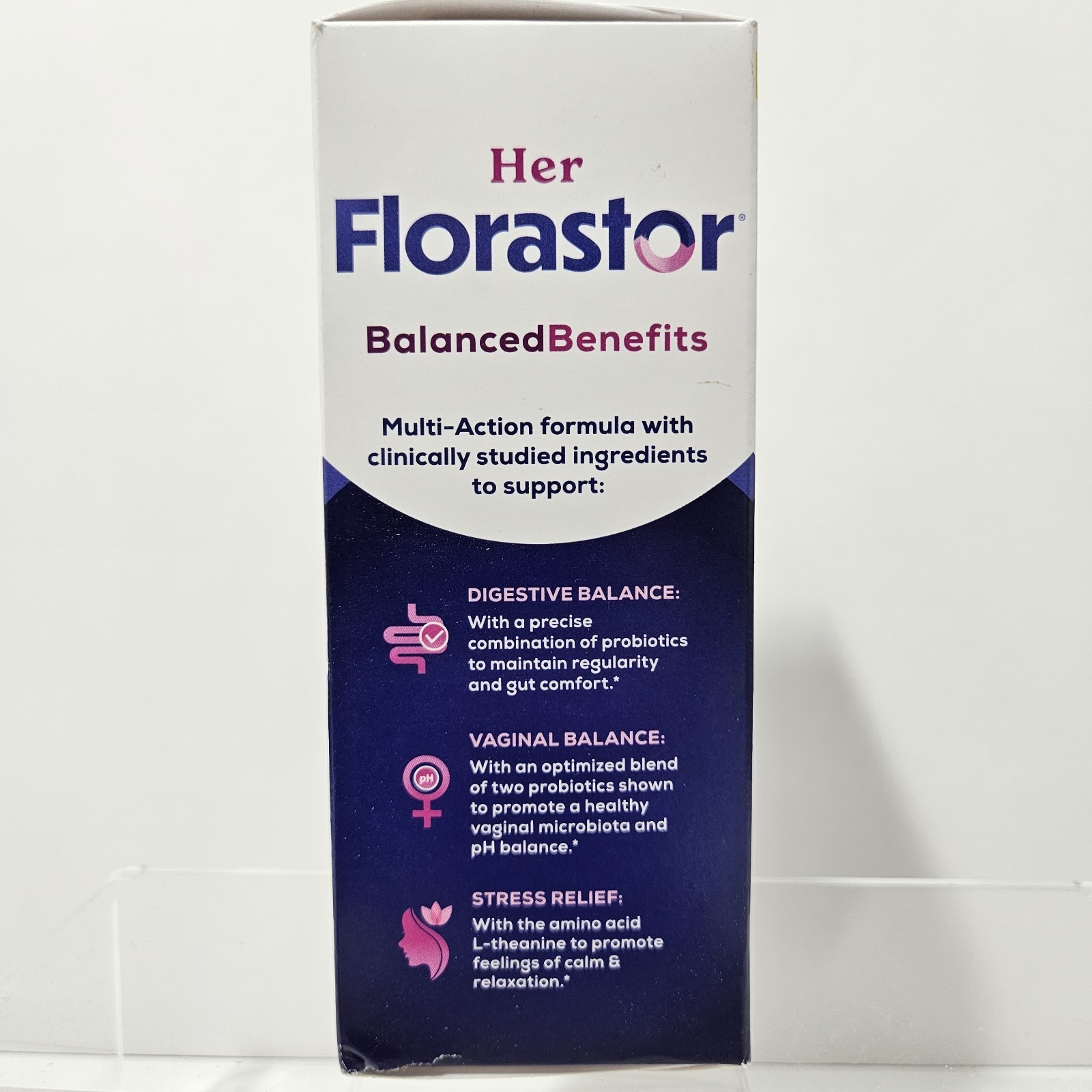 Her Florastor Daily Digest De stress Probiotic Supplement Veg Capsules 12/2026