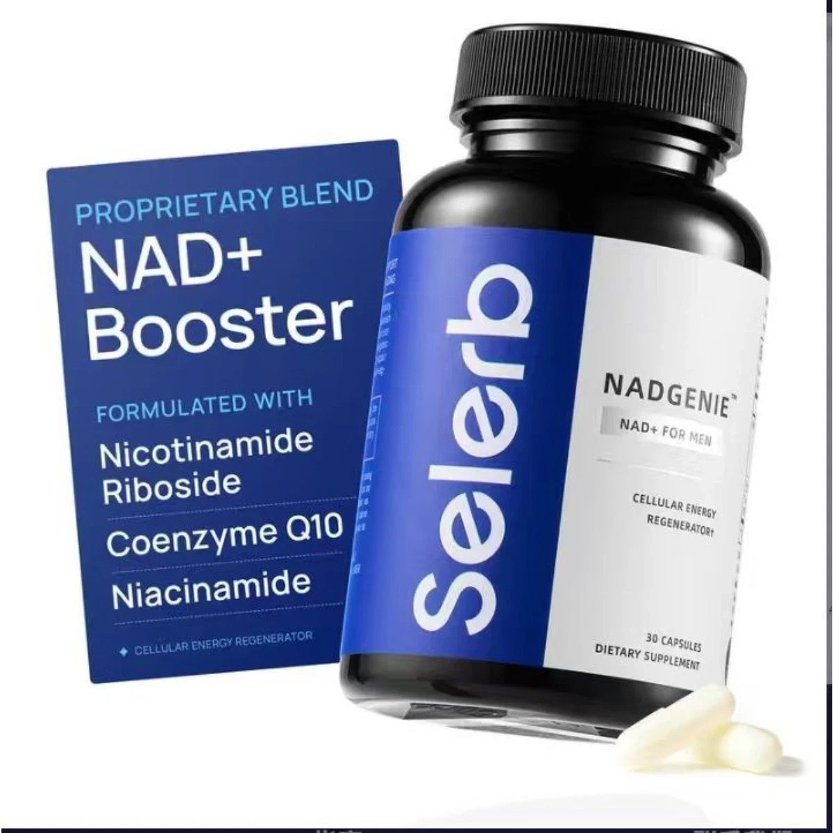 Liposomal Selerb NAD+ Supplement for Men – Supports Energy, Prostate Health & Ce