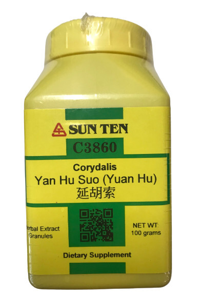 Sun Ten – Corydalis/Yan Hu Suo, concentrated 100 gm Granules, C3860