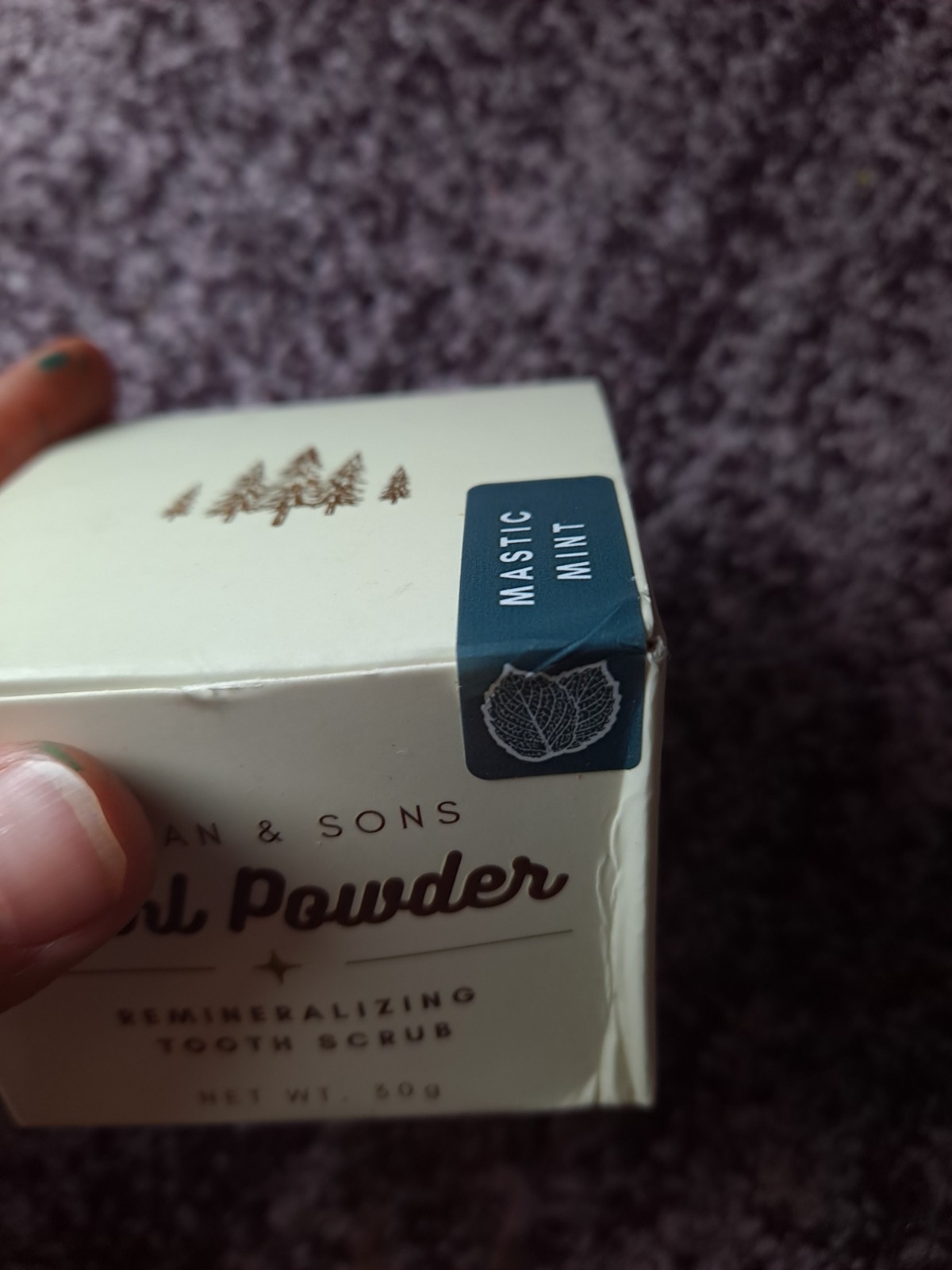 Nathan & Sons Pearl Powder Tooth Scrub 30g – Mastic Mint