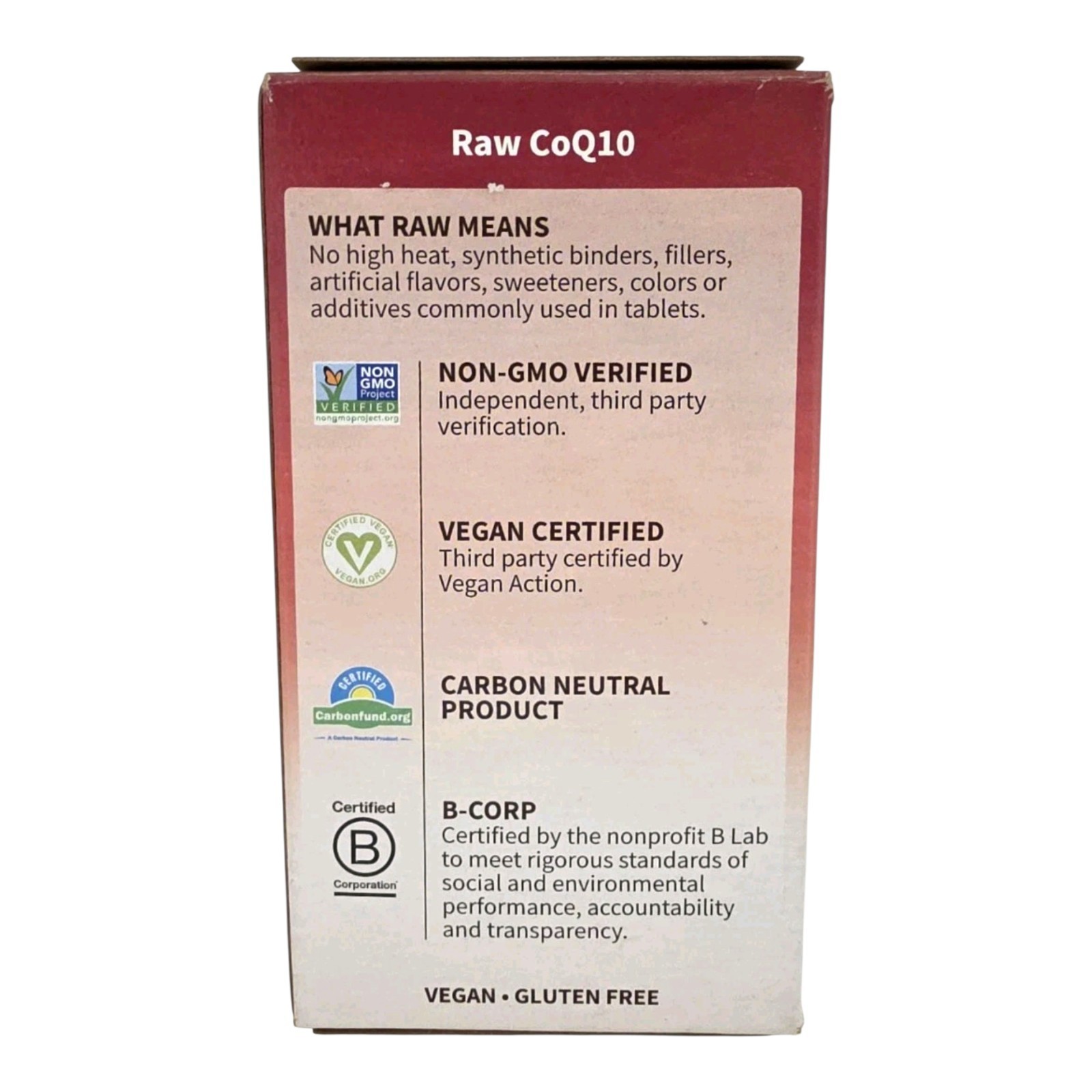 Garden Of Life – Raw CoQ10 – 60 caps BUB 05/2026