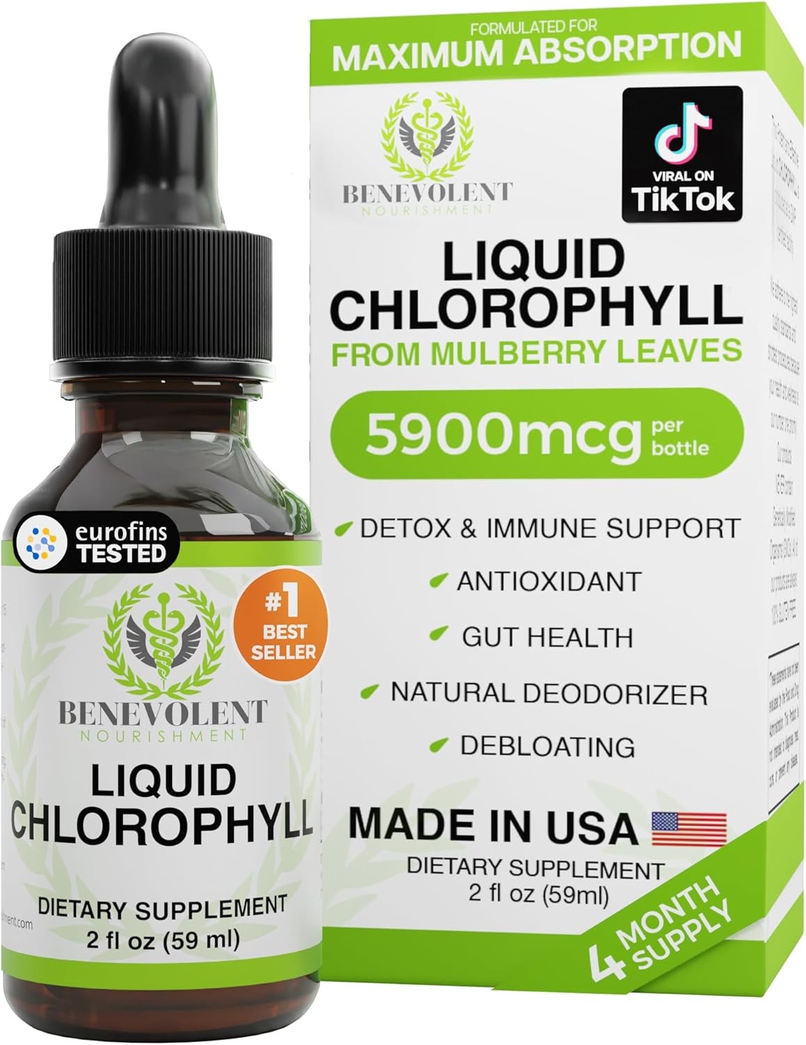 Chlorophyll Supplement Natural Antioxidant Immune Wellness Whole Body Balance