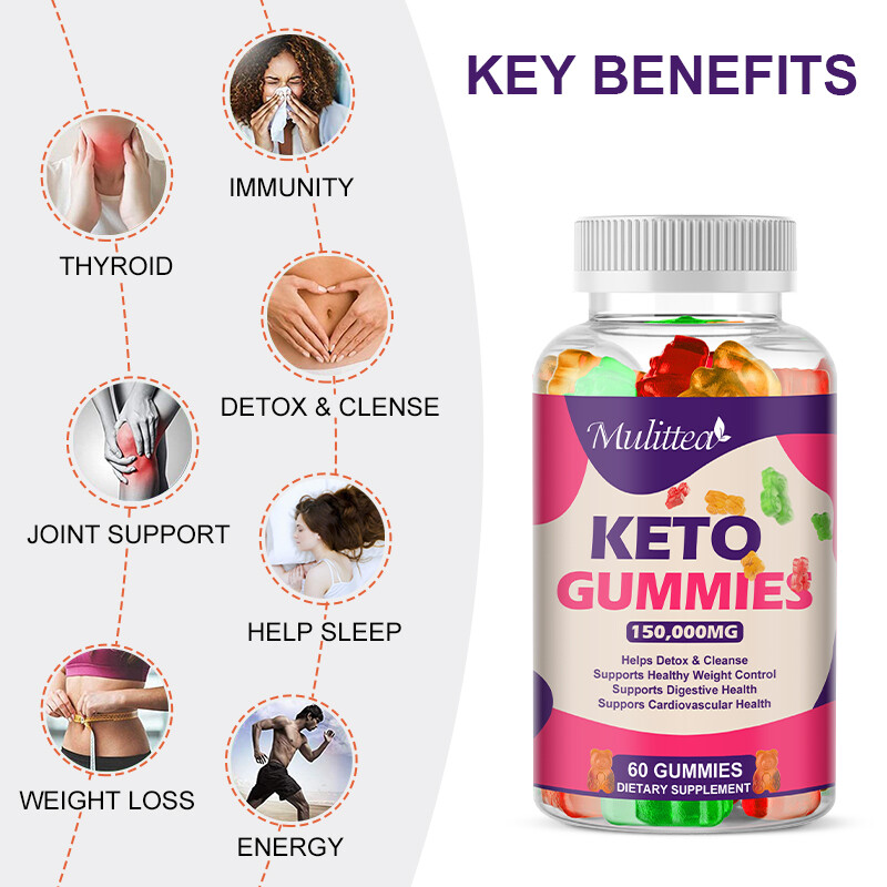 Keto Weight Loss Gummies,Fat Burner,Appetite Suppressant Supplement 60 Capsules