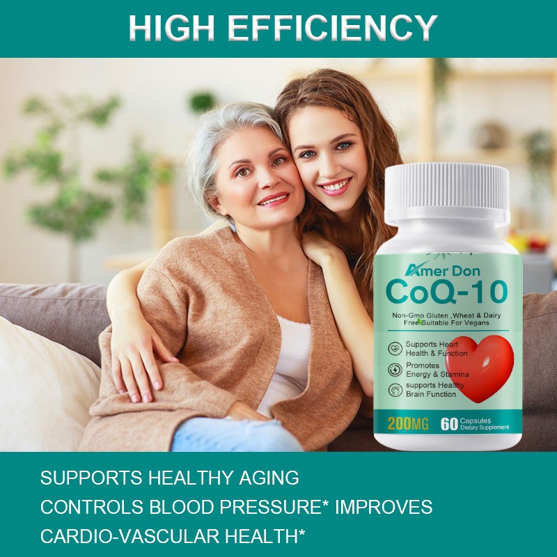 COQ 10 Coenzyme Q-10 200mg Heart Health Support, Pormotes Energy & Stamina