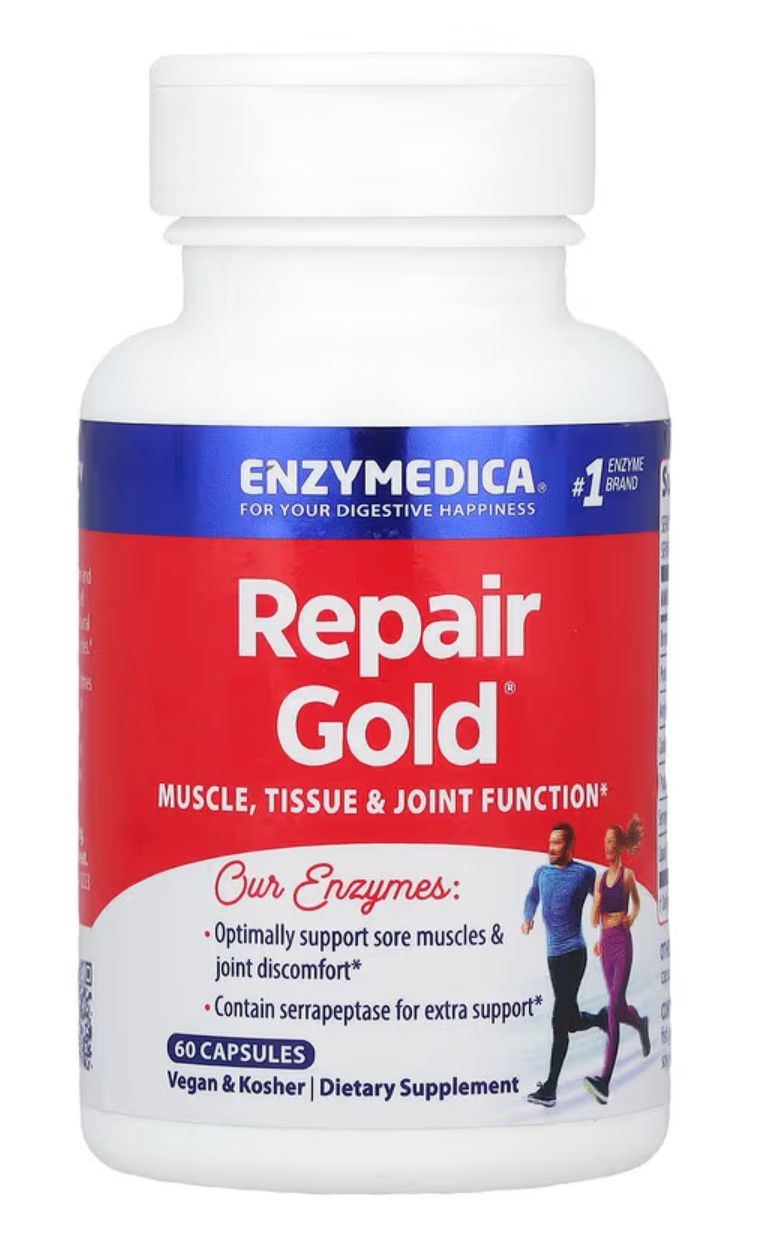 NEW Enzymedica Repair Gold Enzyme Muscle Tissue Joint Function 60 Capsules