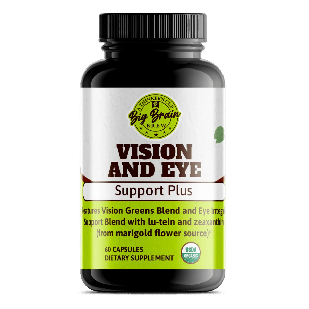 Vision & Eye Support Plus 60 Capsules Lutein Zeaxanthin Organic Eye Health