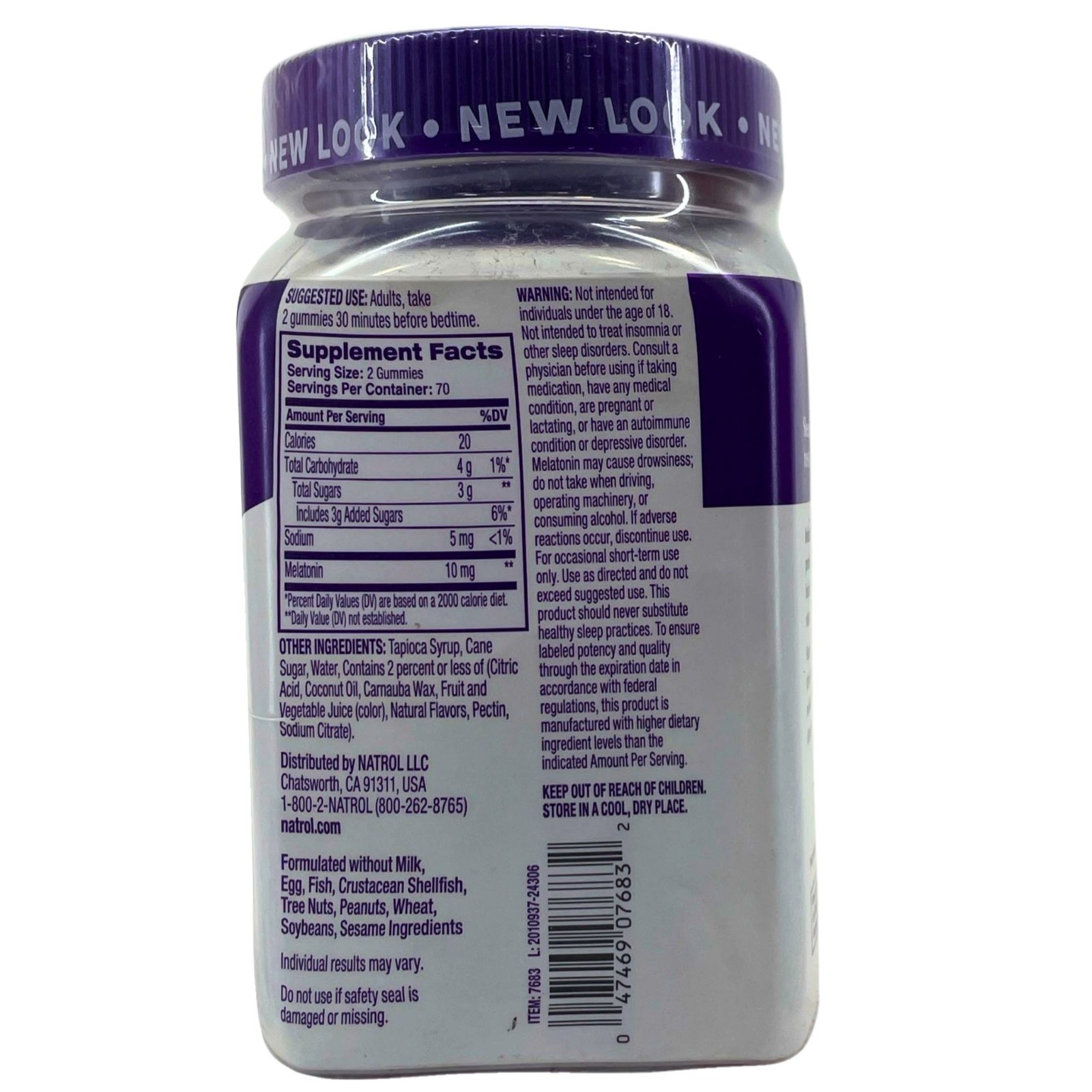 Natrol Melatonin 10mg Sleep Aid Gummies Strawberry Flavor 140ct 5 Pack New 11/26