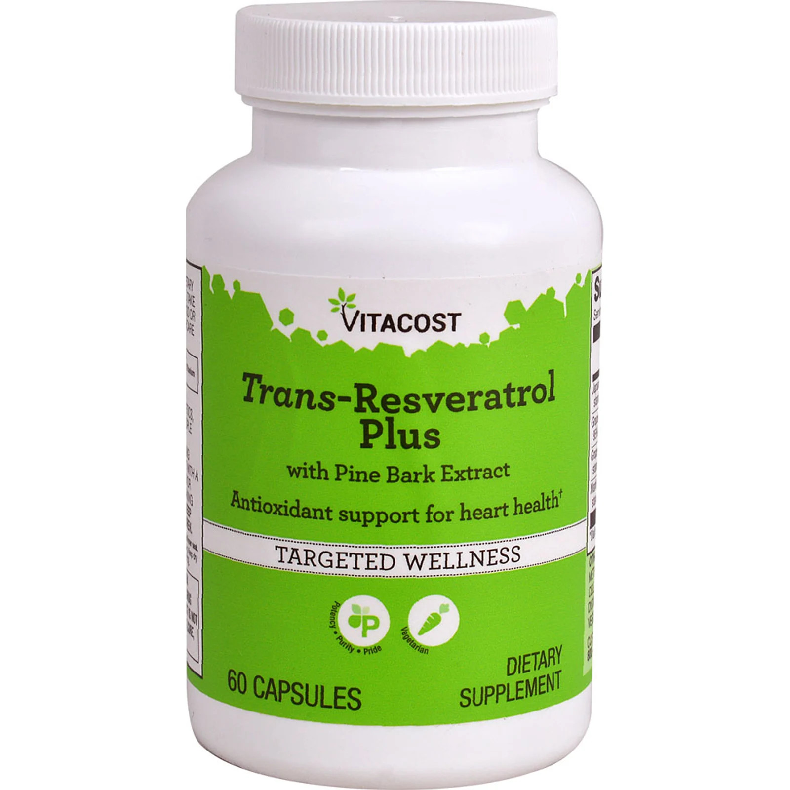 Trans-Resveratrol Plus, 60 Capsules
