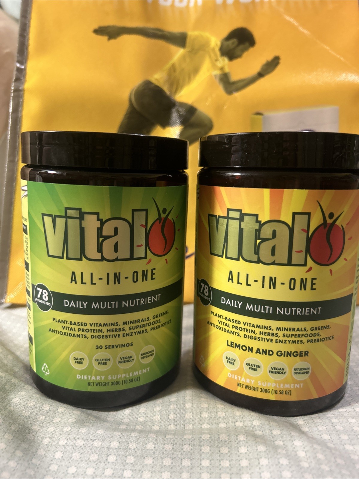 Pack Of 2 Vital All-In-One Daily Multi Nutrient Original &Lemon Ginger