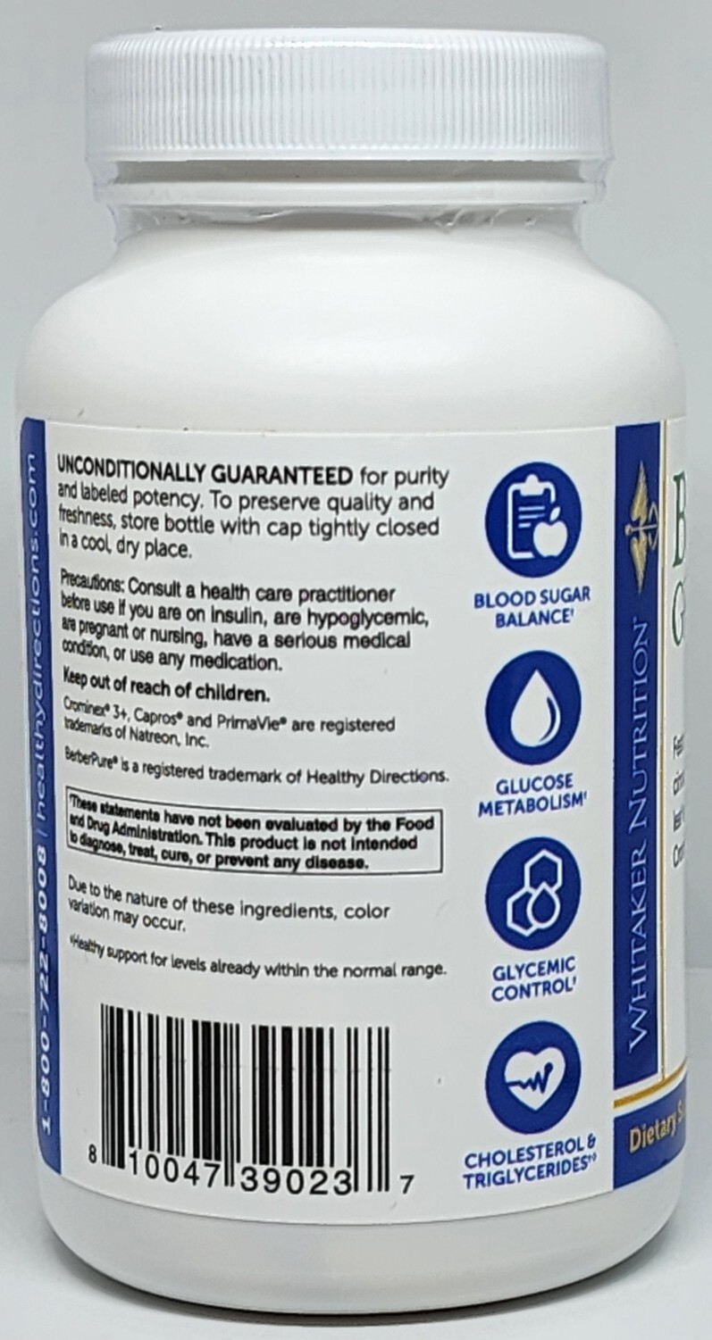 Dr. Whitaker Berberine GlucoGold+ Improved Formula 90 Tablets Sealed Exp. 07/25